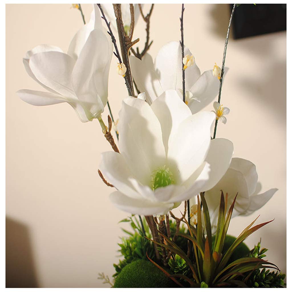 Kunstbloemen Magnolia keramische vaas kunstbloem set Woonkamer bloemen set Slaapkamer zijden bloemen ornamenten Ornamenten