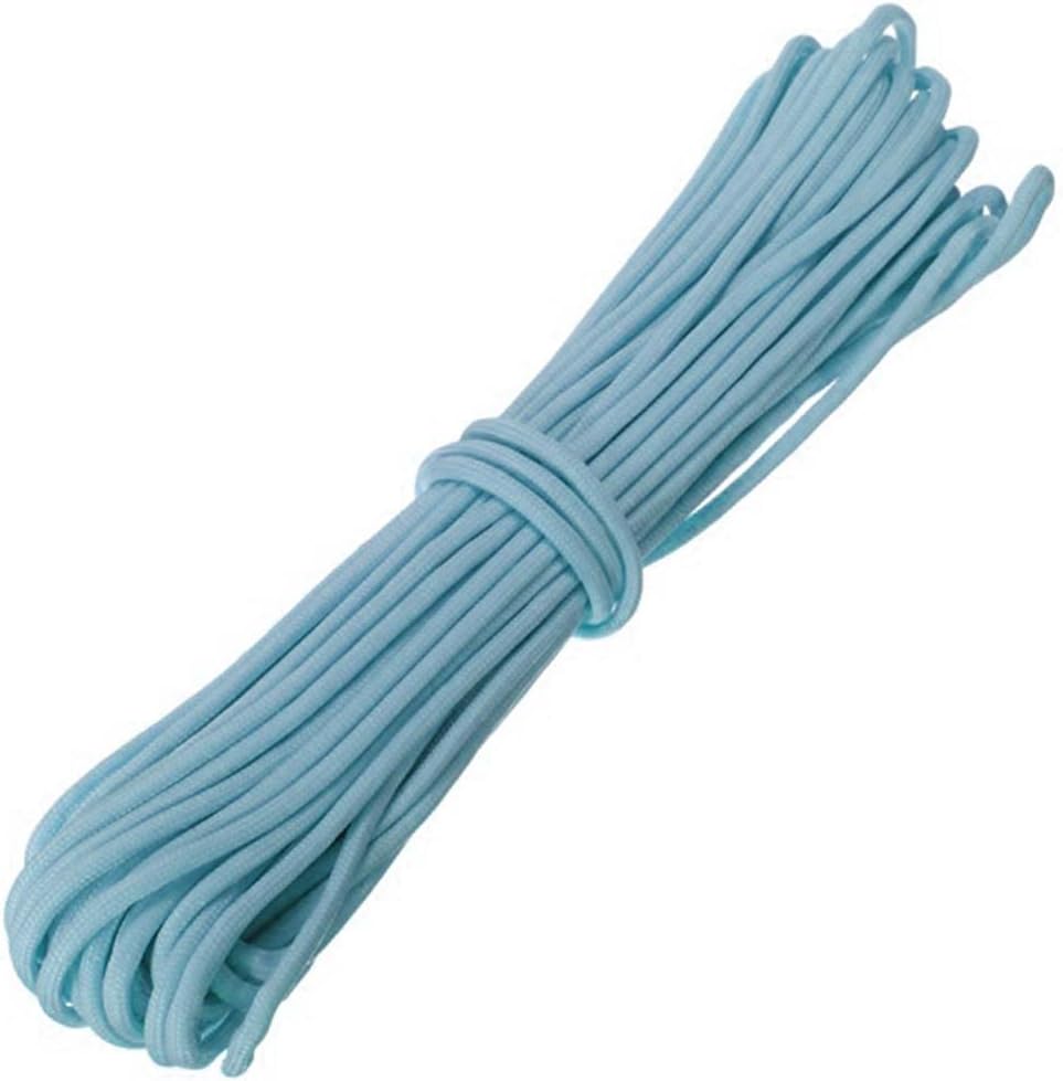 Outdoor Night Luminous Paracord 50FT 9 ord 550Lb Glowing Nylon Paracord Parachute pe ord for limbing amping Buckle pe(Light Blue)