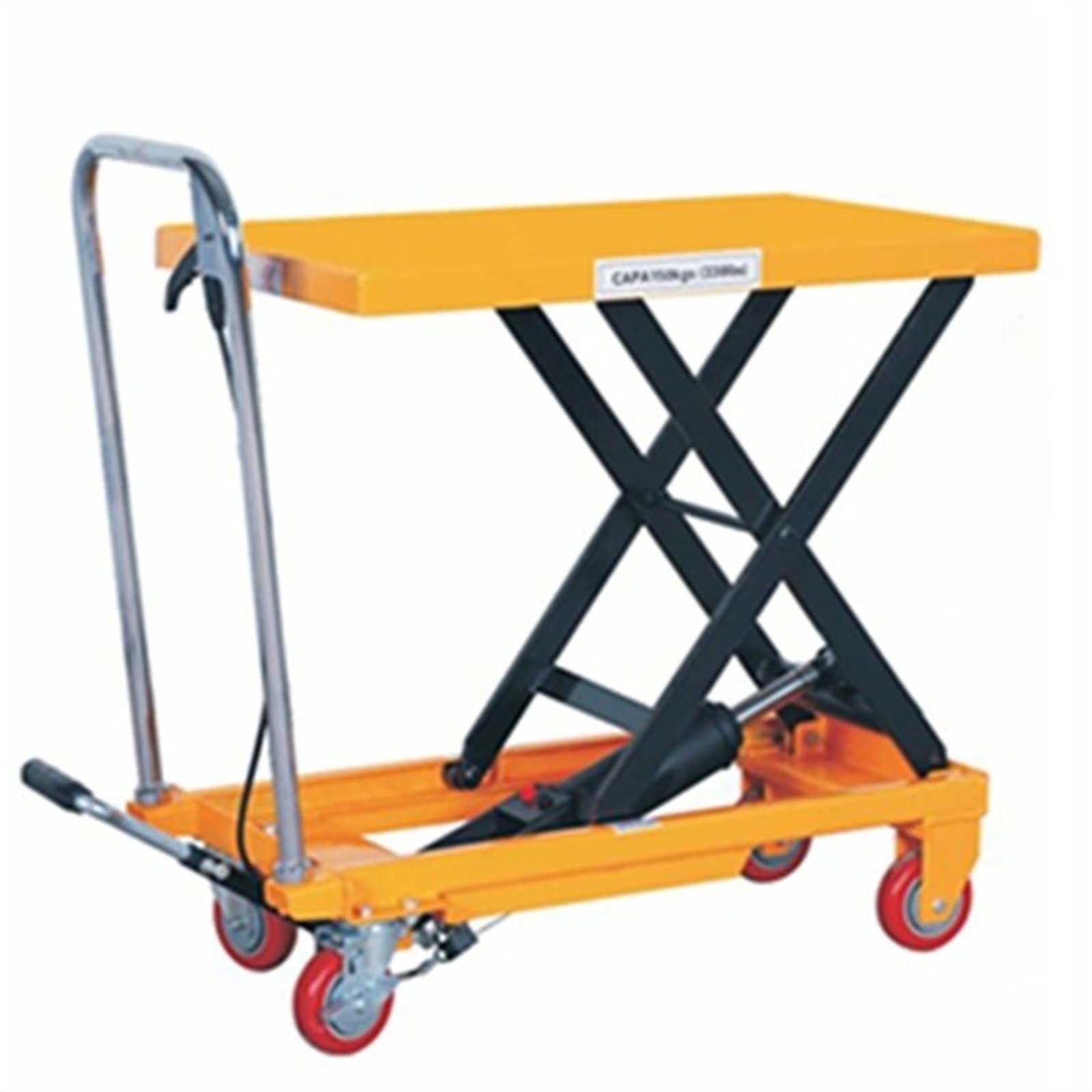 PT150 Hand Push and Pedal Hydraulic Lifting Platform Truck Manual Mould Lifting Platform Car Mobile Platform Lift Truck