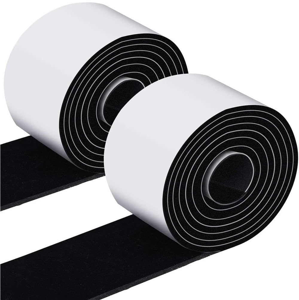 2 Tiras de Fieltro Autoadhesivas for Muebles, Cinta Deslizante con Forma de Bricolaje, Rollo de Tira de Fieltro de poliéster(B,Width 10CM_100CM)