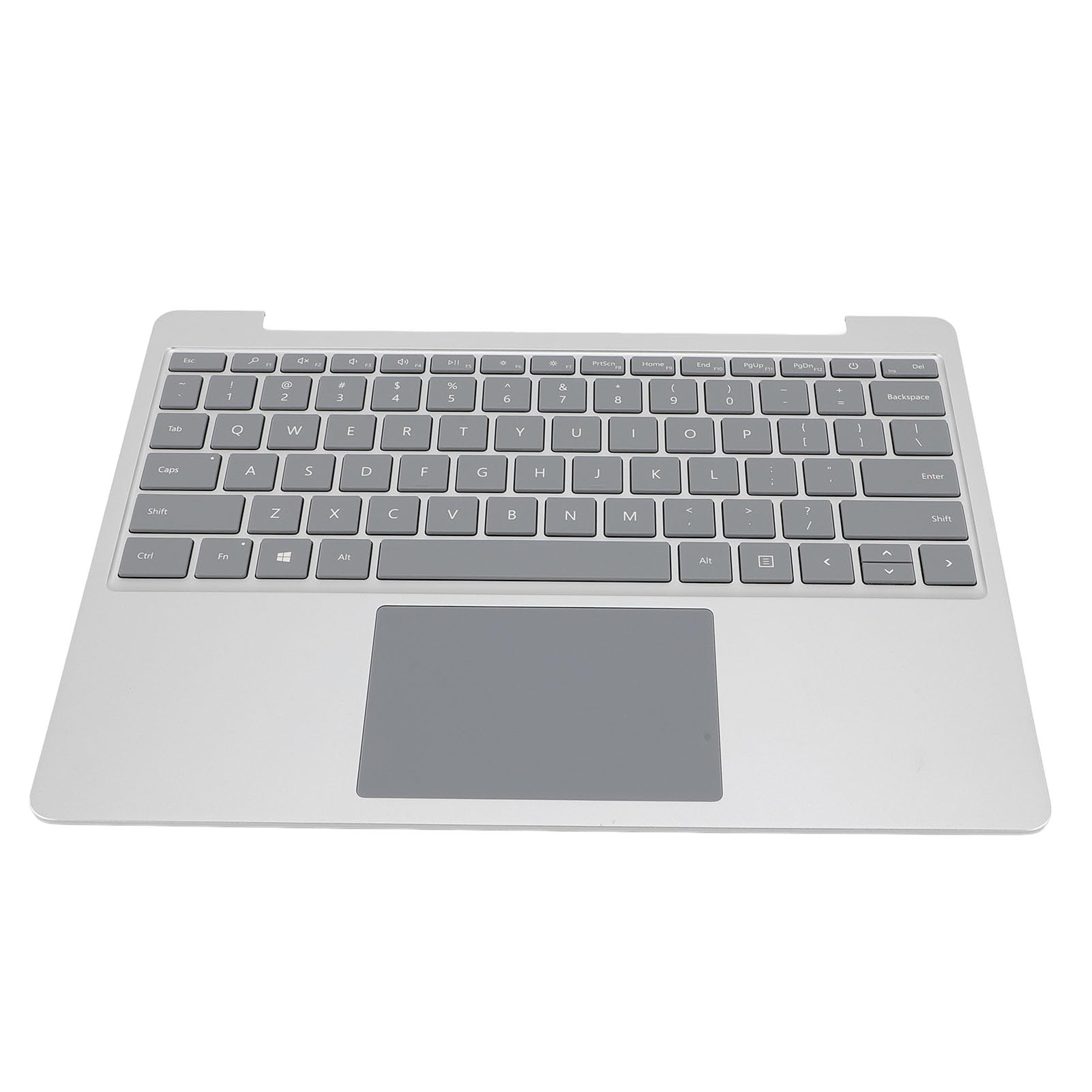 Tastiera Touchpad per Laptop, Layout Qwerty di Ricambio OEM per Go 1943, Tasti Reattivi per Studenti e Professionisti, Argento