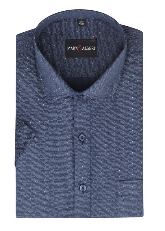 Image of MARK & ALBERT Mens Half Sleeves Printed Shirt