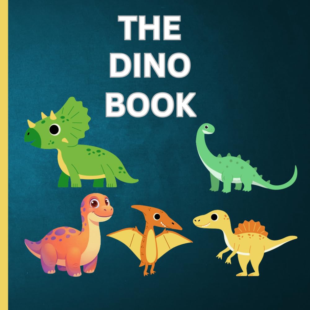THE DINO BOOK: Dinosaur coloring book for kids