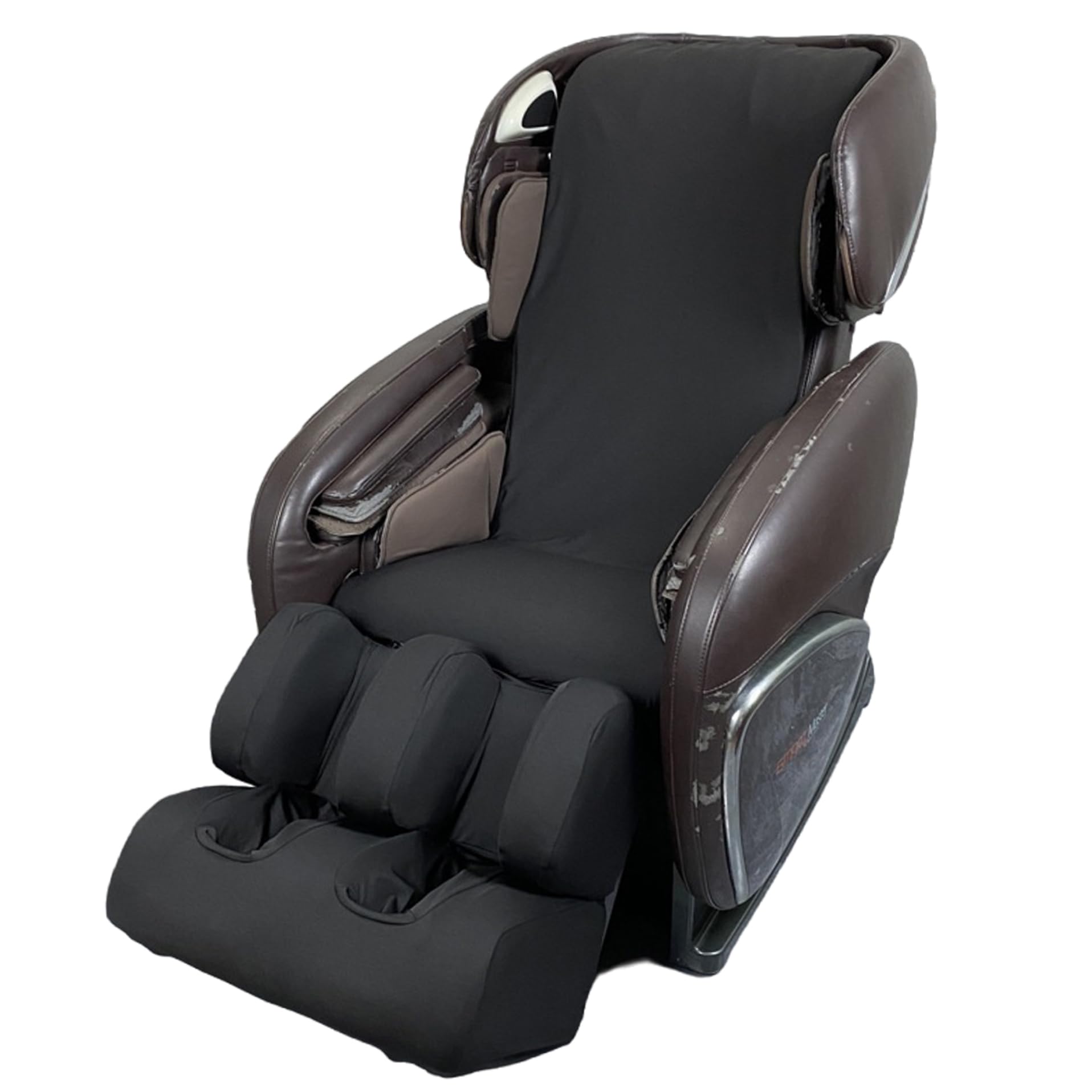 Funda para Silla de Masaje, Funda Protectora de Cuerpo Completo para Silla de Masaje, Lavable, de Tela elástica, Antipolvo, Color Negro, decoración para Cuerpo y pies.