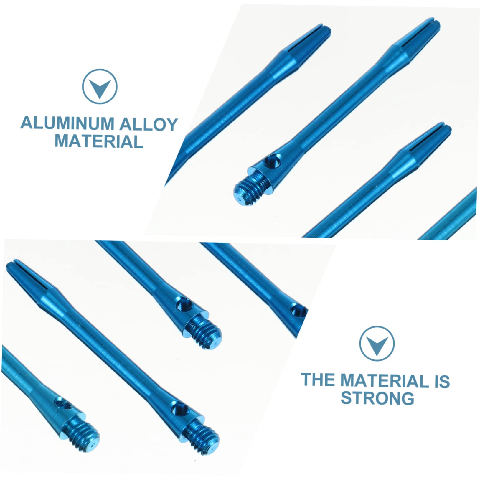 CORHAD Standard Thread 2ba Aluminum Alloy Shafts 12pcs Pack Replacement Shafts for Easy to Fit and Tighten