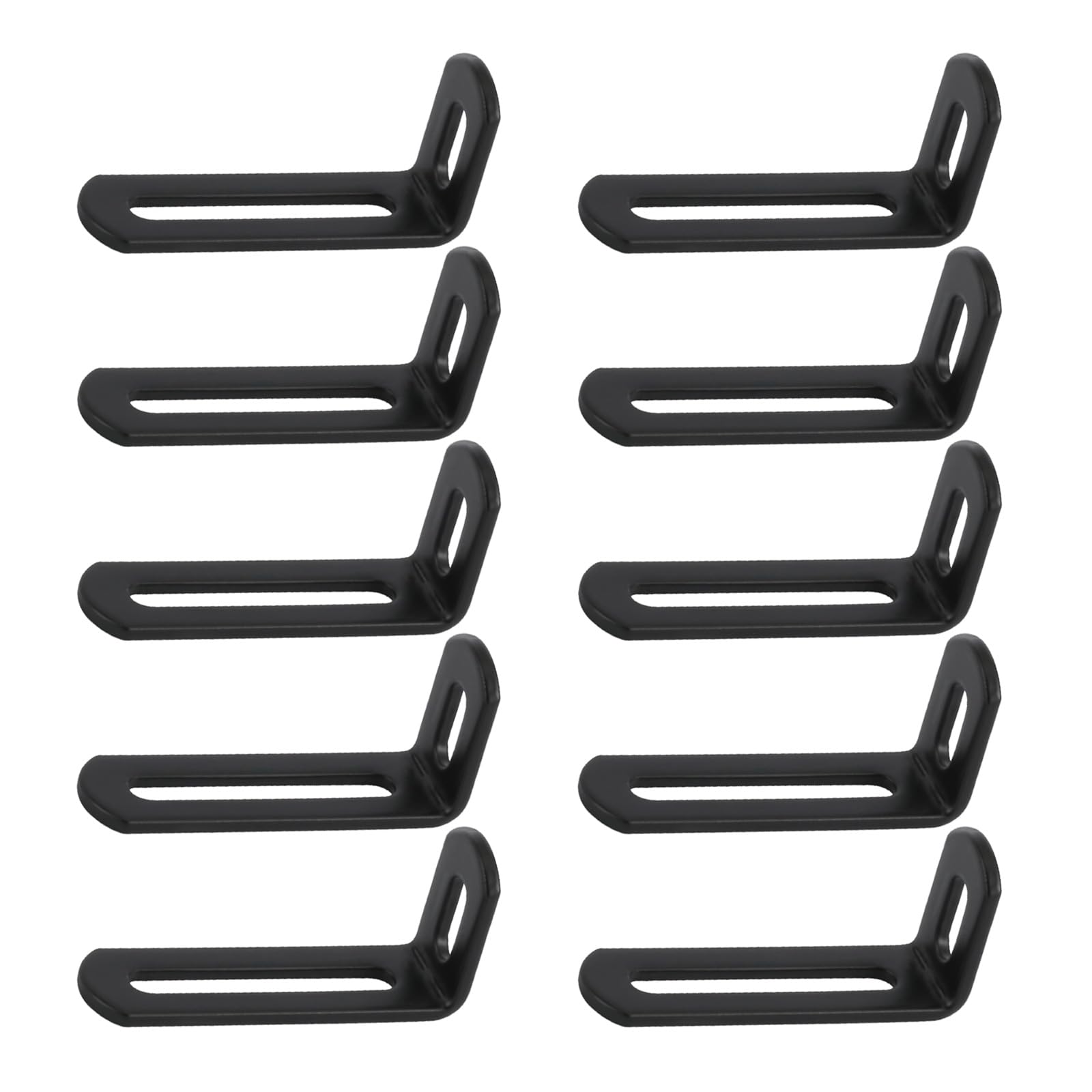Iron Corner Brackets Set with Double Grooves Wall Mounting Rack for Secure Wall Mounting and Home Improvement Industrial Strength Angles Brackets
