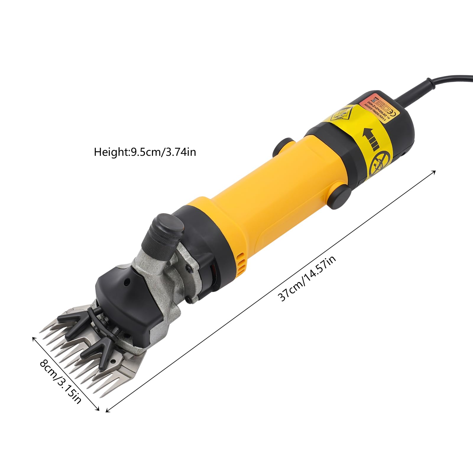 Cesoia elettrica per pecore, 690 W, 2800 giri/min, con spatola per capelli e spazzola per la pulizia, 6 velocità regolabili, tosatrice per cavalli, alpaca e capre