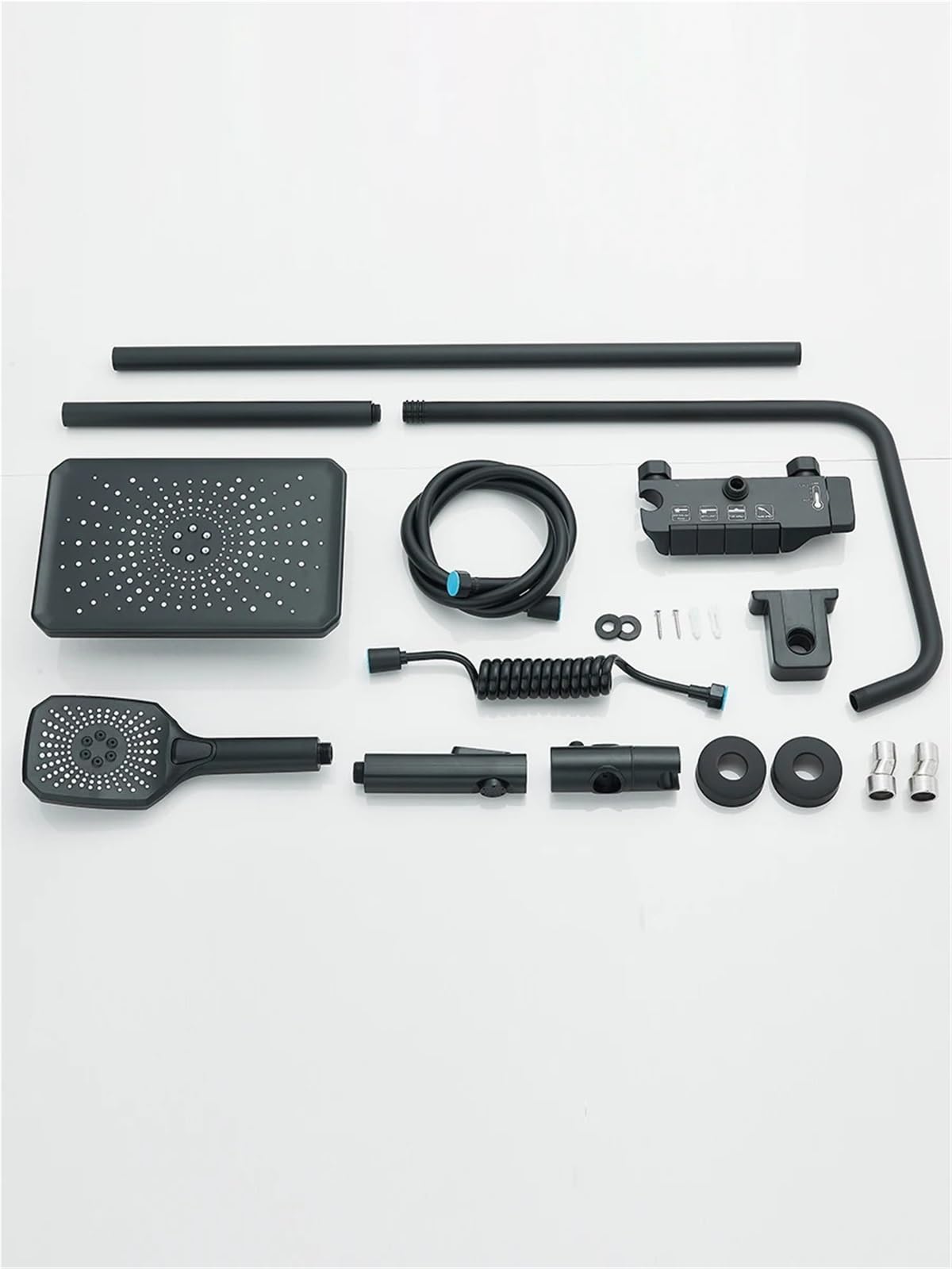 Kit de Douche de Pluie à 4 Voies avec Fonction Bidet, Ensemble de Robinet de Finition chromé pour Salle de Bain, tête de pulvérisation à Main de mélangeur à Froid Chaud avec Installation Facile