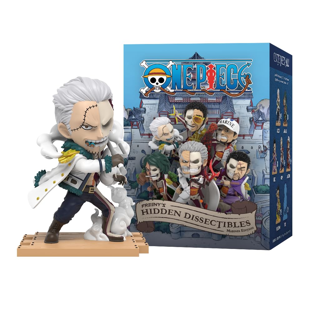 Mighty Jaxx Freeny's Hidden Dissectibles One Piece Serie 8 Marines Edition Blind Box Sammelfiguren | Versiegeltes Tablett mit 6 Stück – enthält keine Duplikate