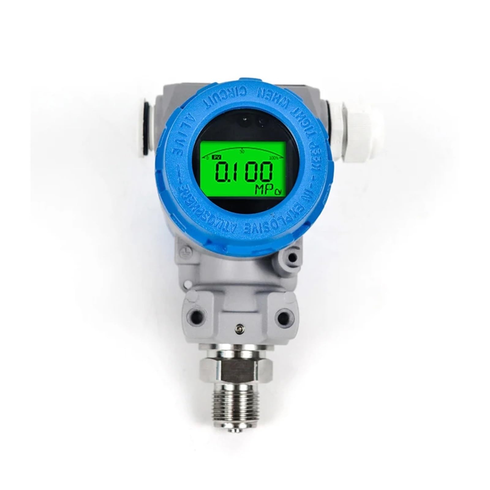 MXXDMOPD Led Digital Pressure Transmitter 4-20Ma Diffused Silicon -0.1-0-100Mpa Stainless Steel Sensor(No Display 0-10v)