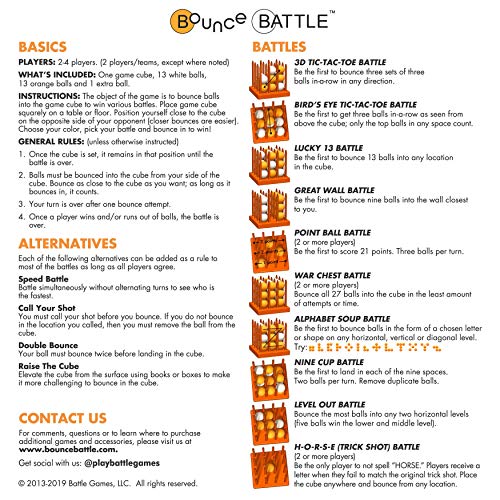 Bounce Battle Game Set (Marbled Edition) - An Addictive Game Of Strategy, Skill & Chance #TOP6