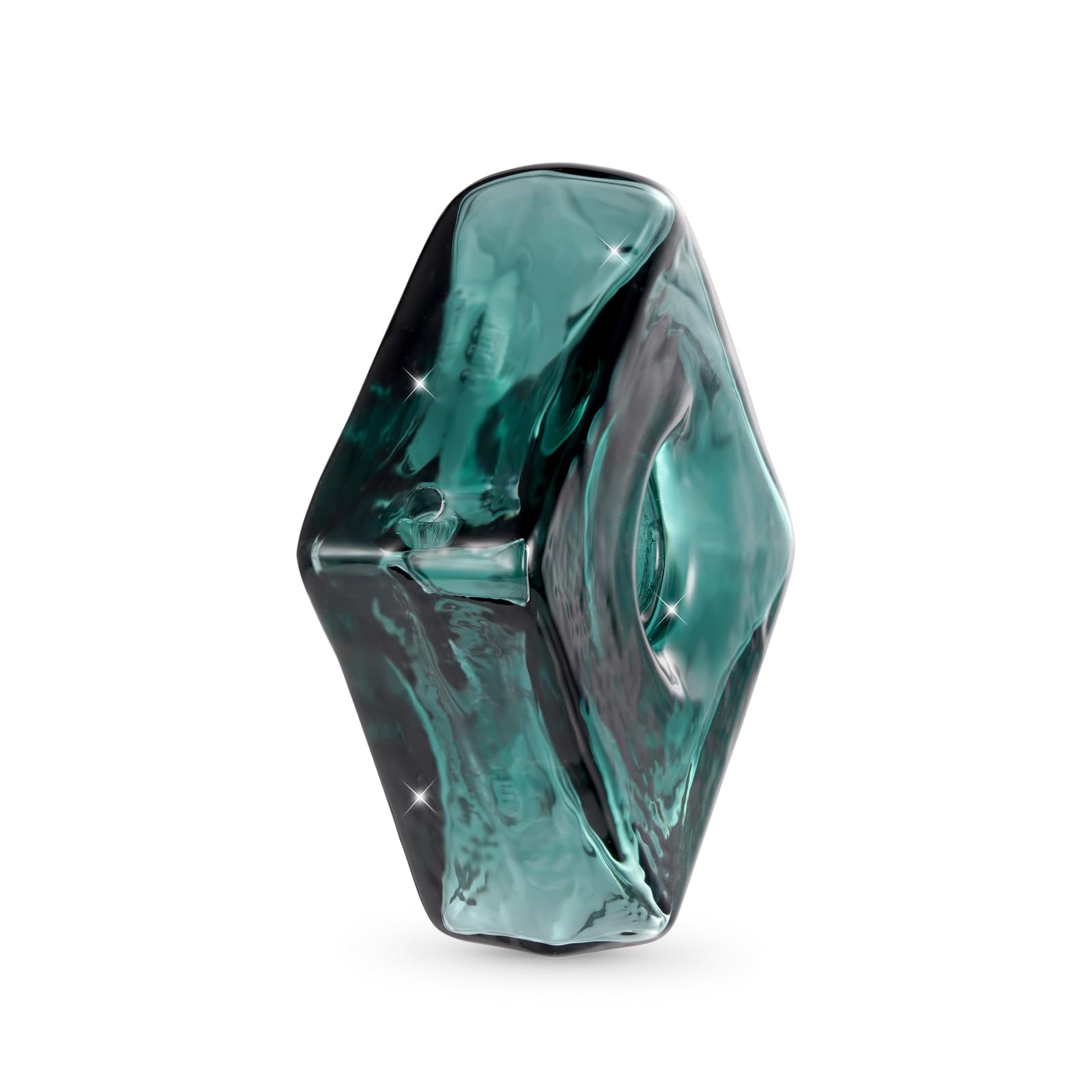 GNOCE Verde Scuro oli Essenziali Profumo Diffusore Charm Quadrato, Charms di Vetro di Murano per Donne Ragazze Moglie Fglia a Penzoloni, San Valentino, Regalo di Gioielli per la Festa Della Mamma