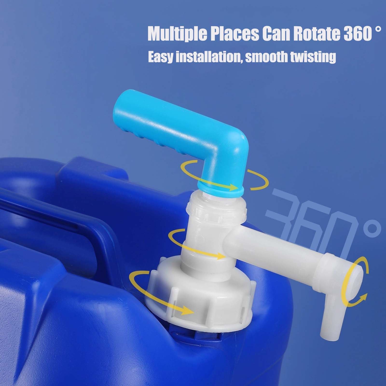 Handpumpe für Öl, Umfülllpumpe für 10-25 Liter Trommeln 39cm Kraftstoffpumpe Blau und Weiß