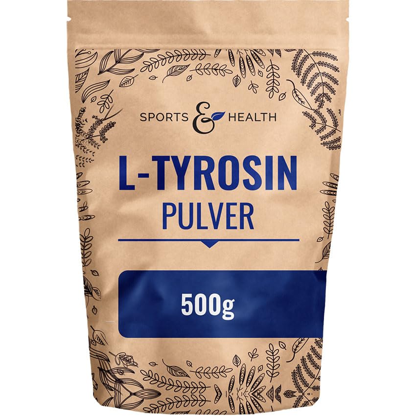 Tyrosin Pulver - 500g - 1,5g L-Tyrosin Pro Tagesdosierung - Eigene Produktion - L Tyrosin