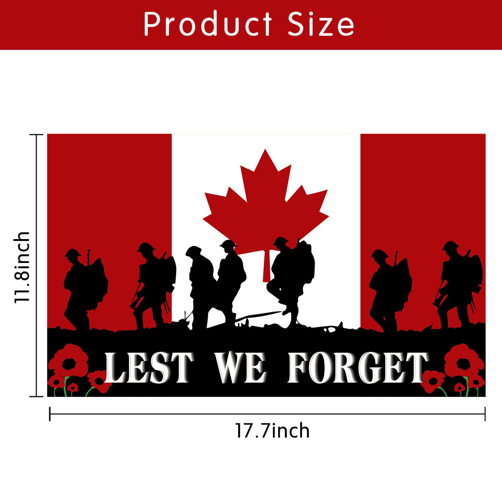 Bandera De Anzac Day Lt We Forget Cartel Del Servicio De Conmemoración Ilustración Del Vector