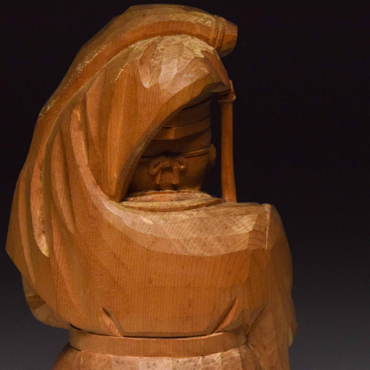 Amazon.co.jp: 廣元刀木彫翁共箱置物オブジェ狂言能演目能楽能人形