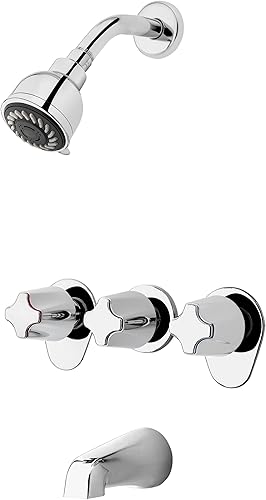 Pfister Pfister-General - Kit de molduras para bañera y ducha (válvula no incluida), 3 asas, acabado cromado pulido, LG013410