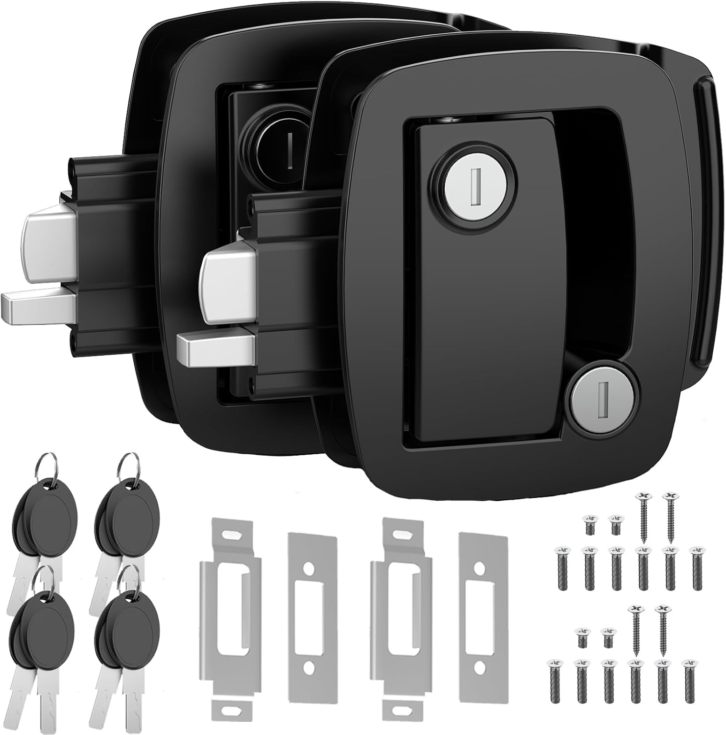 PAULINN Heavy Duty RV Door Lock Replacement - 2 Pack