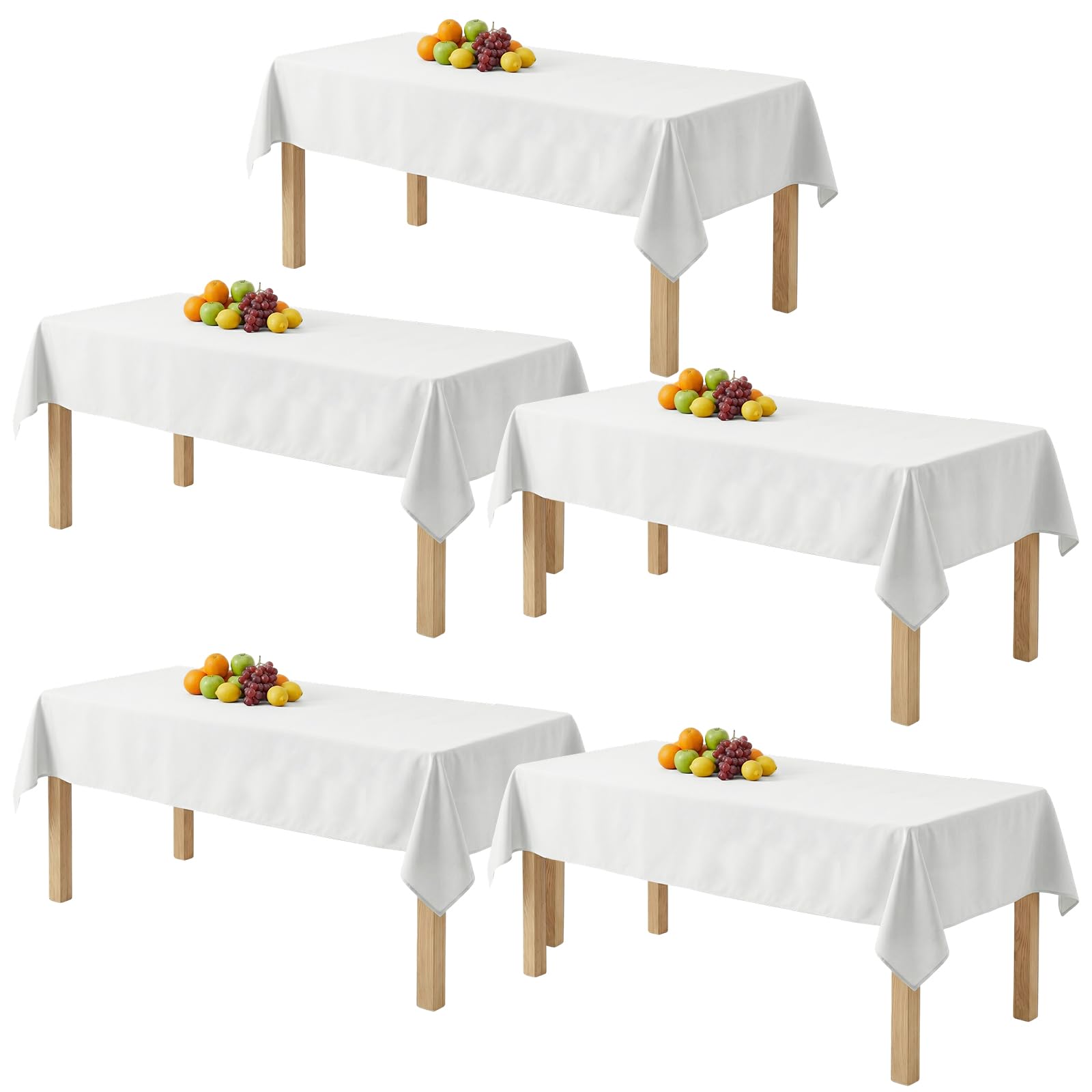 Nappe table à bière universelle polyester lot de 5 pour réception extérieure