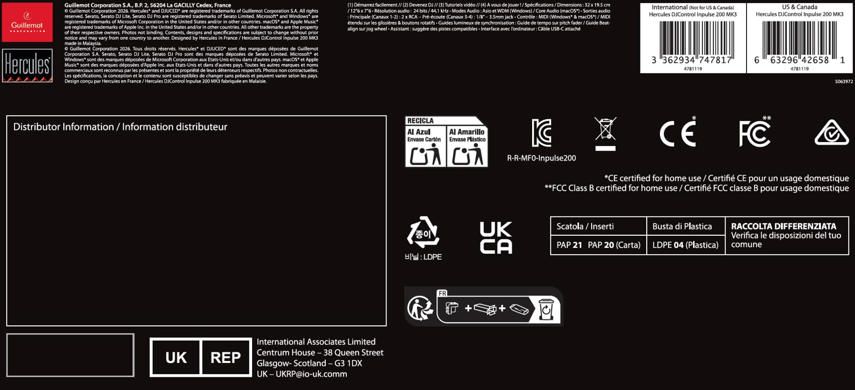 Hercules DJControl Inpulse 200 MK3 – Idealer DJ-Controller für den Einstieg ins DJing – inklusive Software und Tutorials – Streaming von Spotify und Apple Music mit Serato DJ