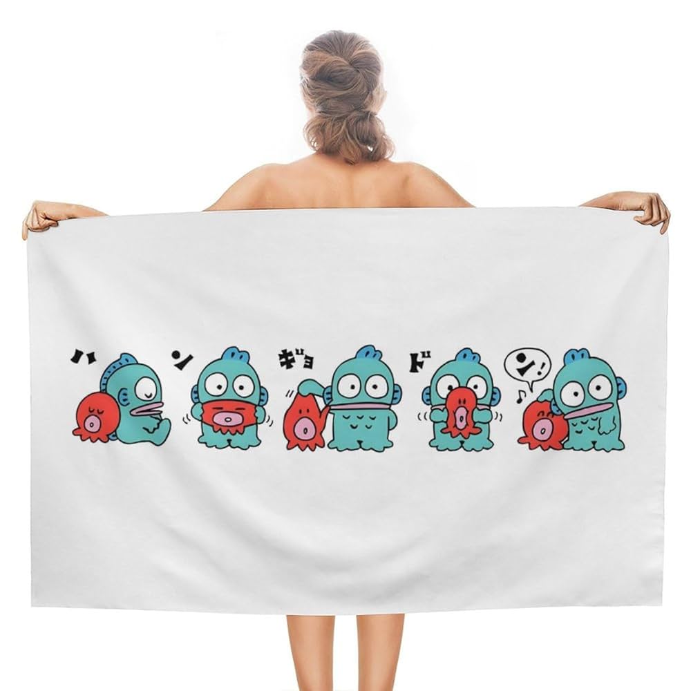 ハンギョドン フェイスタオル サンリオ ハンギョドン フェイスタオル(マリン) Sanrio