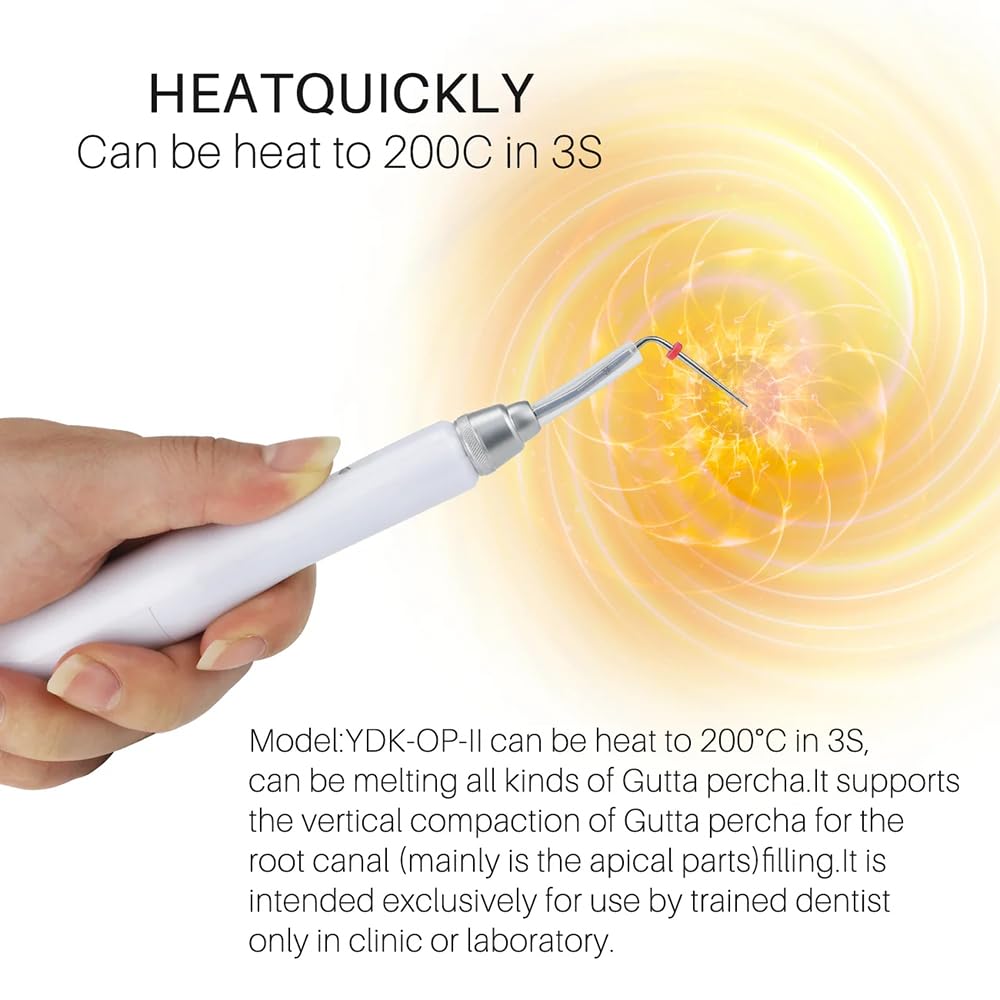 Gutta Percha Obturation System Endo Heated Pen with 2 Tips Hot Melt Filling Lab Equipments Tool
