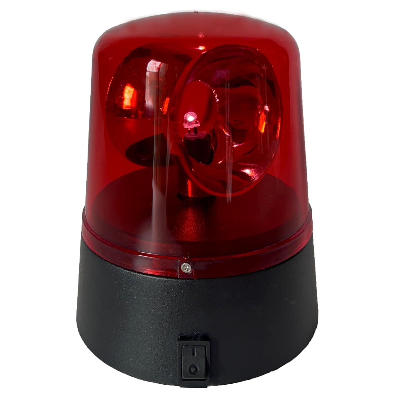 LIFTATAPA LED Strobe Light, 360 Degree Disco Party Rotating Lamp DJ Flashing Stage Lights, Emergency Police Car Beacon Siren Strobe Light with Switch Control for DJ Show Bar (Red)