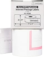 Vista 2 de HOUSELABELS DYMO 30384 - Etiquetas postales compatibles con Internet (2-1/4 x 7-1/2 pulgadas), adhesivo permanente fuerte, compatibles