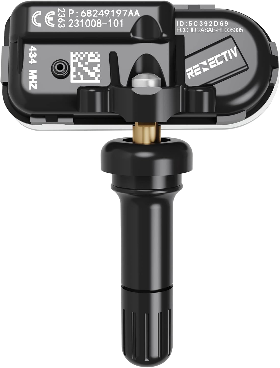 TPMS Sensor 4Pack, 433Mhz Tire Pressure Monitor Sensors Compatible with 2014-2022 RAM 1500 2500 3500 4500 5500 Jeep Chreokee Replace OE#68249197AA 68239720AA 68157568AA