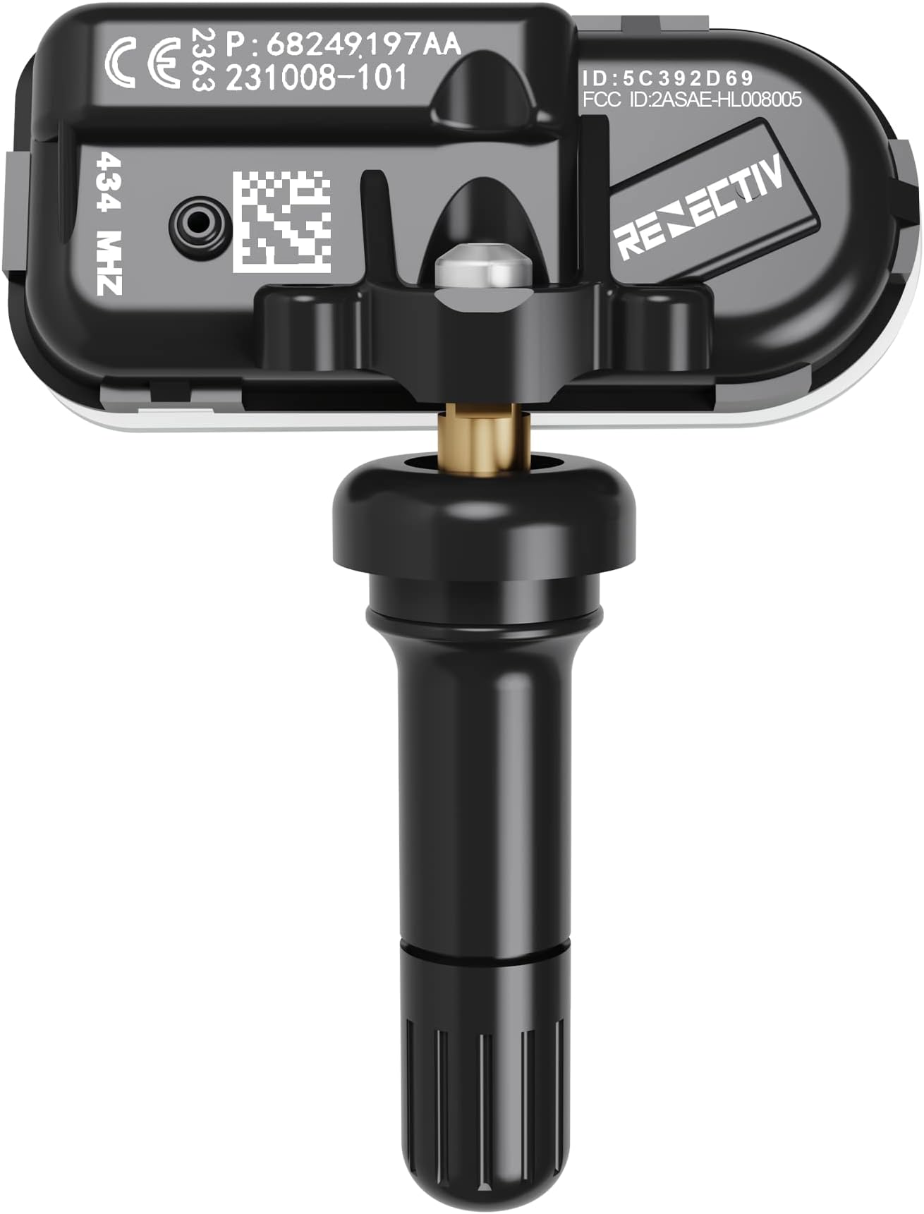 TPMS Sensor, 433Mhz Tire Pressure Monitor Sensors Compatible with 2014-2022 RAM 1500 2500 3500 4500 5500 Jeep Chreokee Replace OE#68249197AA 68239720AA 68157568AA