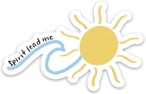 Christian stickers about faith, God, Jesus, scripture by swaygirls Waterproof vinyl decals for a Bible journal, hydro flask, laptop Wave & sun