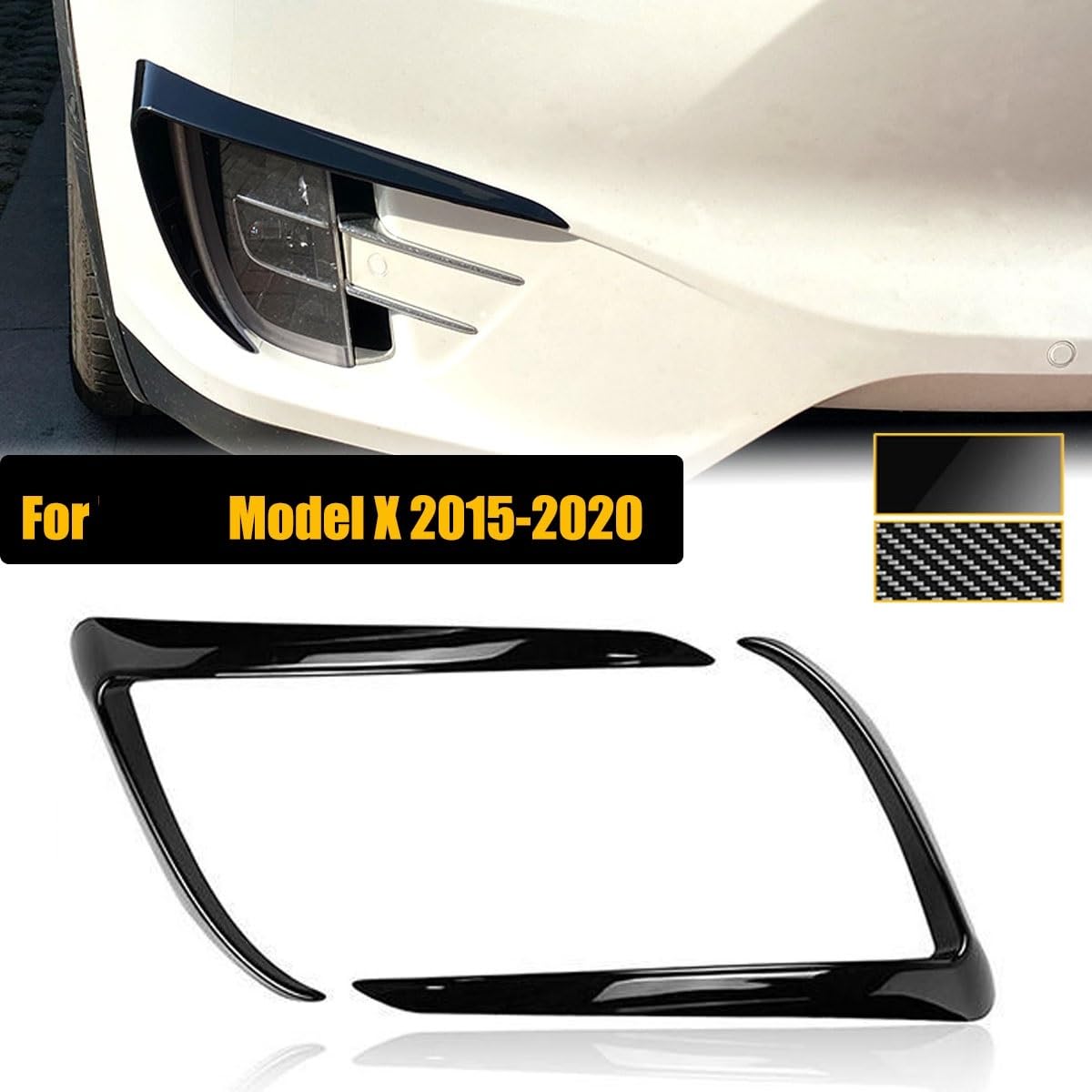 Dla Tesla Model X 2015 2016 2017 2018 2019 2020 wiatr światło
