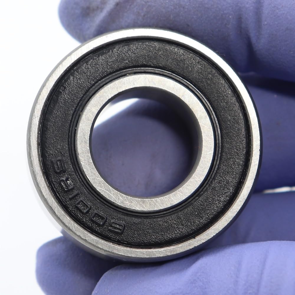 ZBJGBUIA 6001-2RS Ball Bearing ABEC-5 12 * 28 8 mm Chrome Steel Rubber Sealed 6001RS Bicycle Bearings Smoothly
