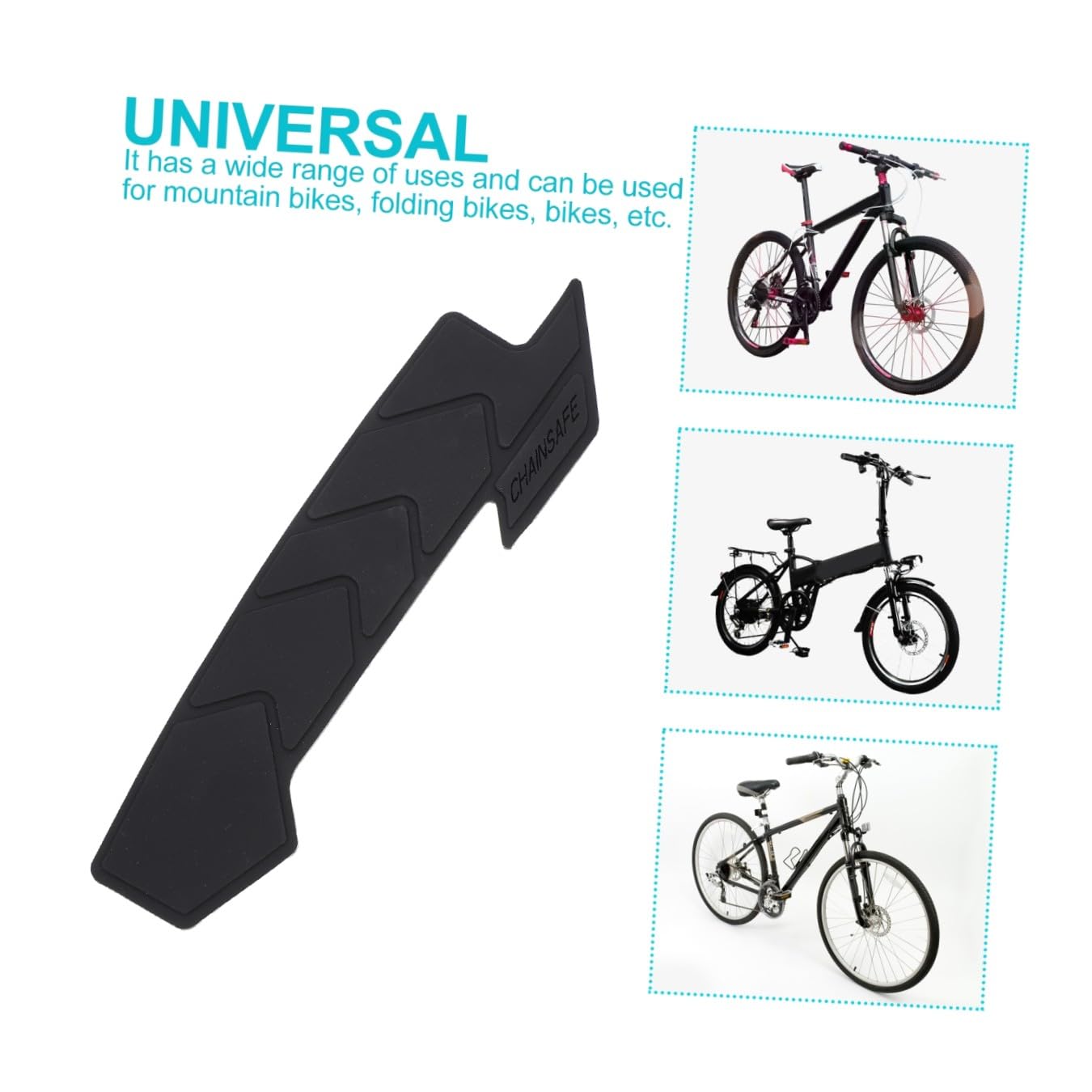 YARNOW 5pezzi Protezione per Silicone Paracatena per Mountain Bike e Biciclette Resistente e Facile Installare