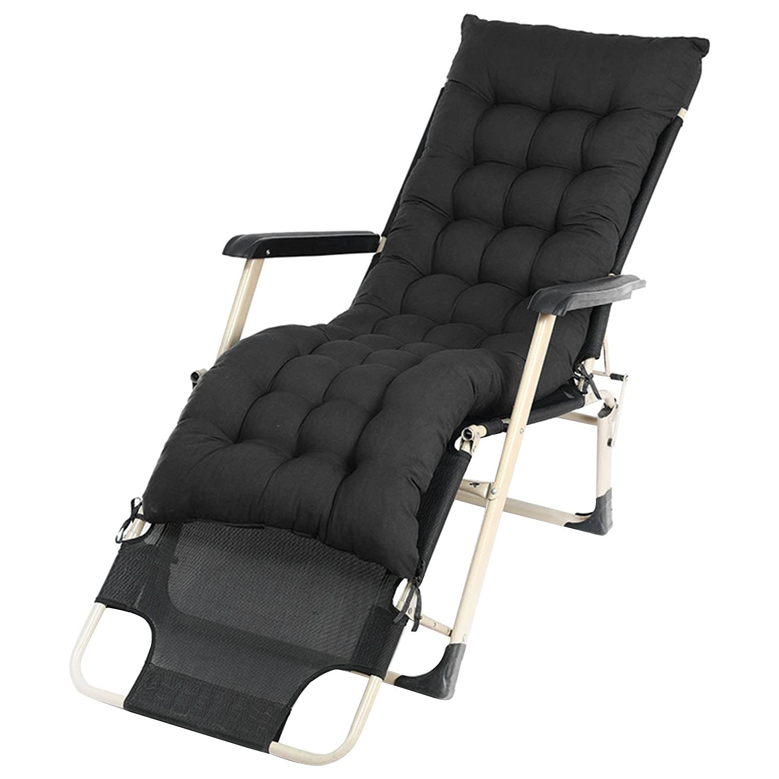 Coussin de chaise long pour fauteuil de jardin confortable et moelleux 160x50