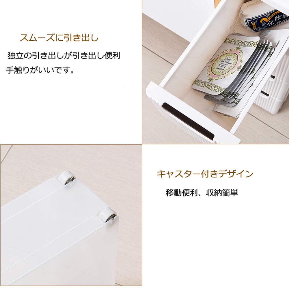 Amazon｜SAKEYEN 収納ケース チェスト 深型 引き出し キャスター付きの