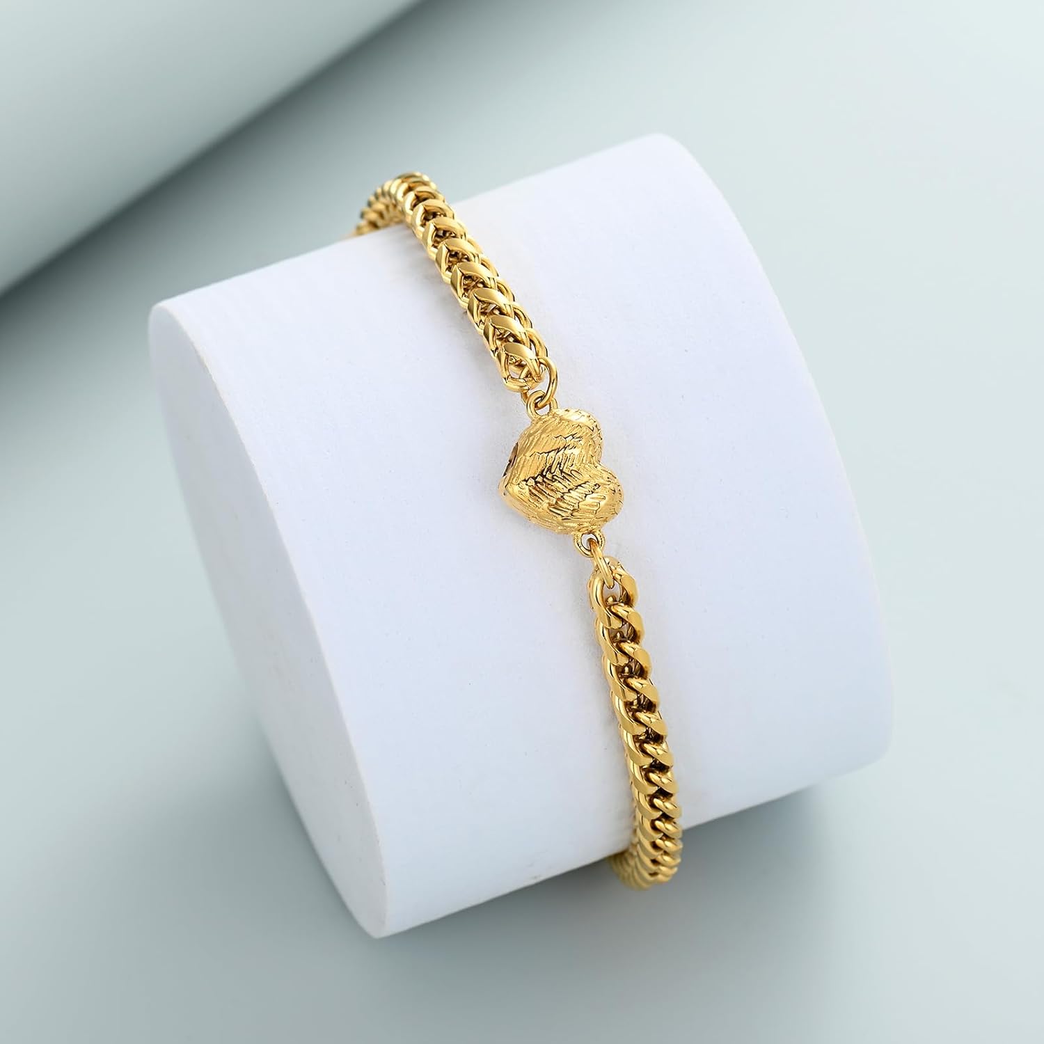 Imrsanl Heart Urn Bracelet for Ashes for Women Stainless Steel Angel Wings Cremation Bracelets Keepsake Human Pet Funeral Memorial Jewelry - Image 4