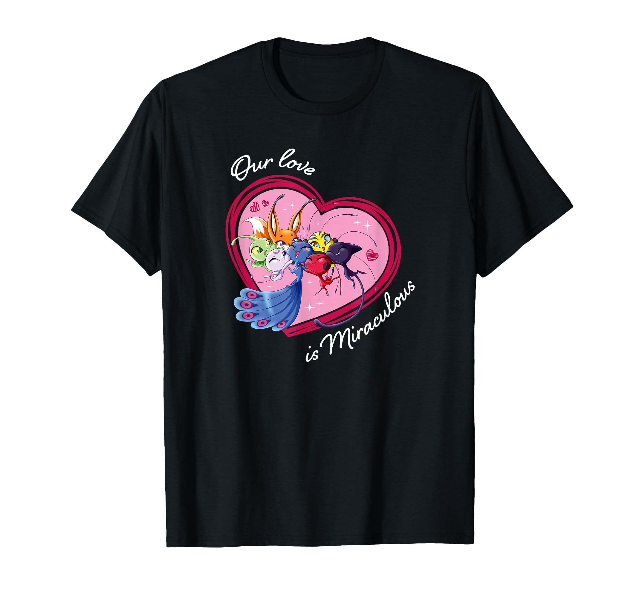 Miraculous Ladybug Valentine's Day Kwamis Love is miraculous T-Shirt