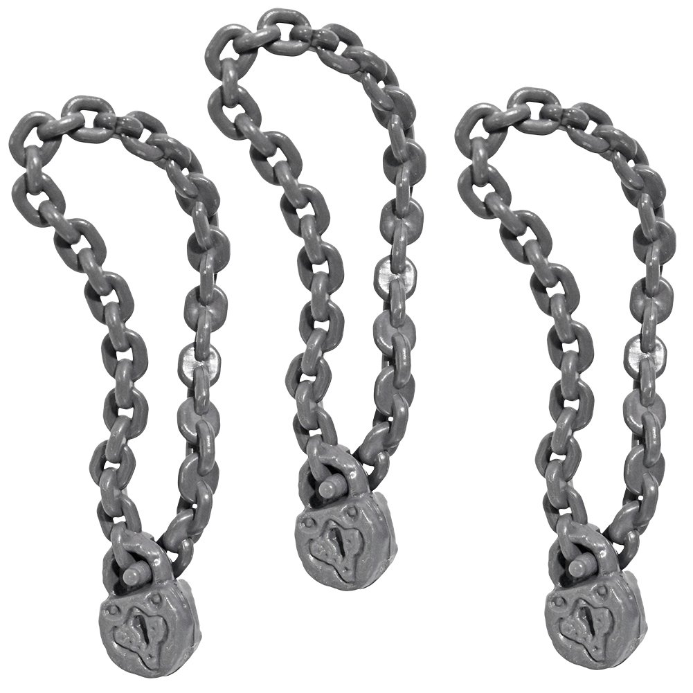 Set of 3 Lock and Chains for Wrestling Action Figures