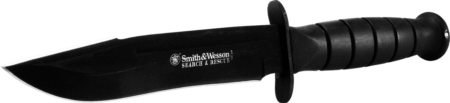Smith & Wesson CKSUR1 10.5in High Carbon S.S. Fixed Blade Knife with 6in Bowie Blade and Rubberized Aluminum Handle for Outdoor, Tactical, Survival and EDC
