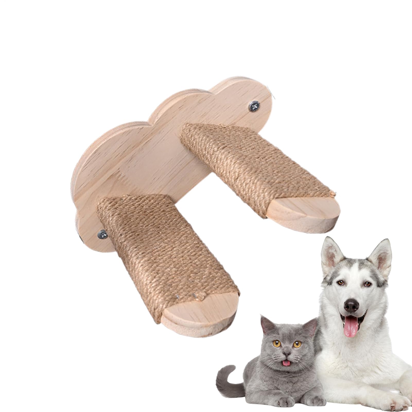 Escaliers muraux pour chats en bois flottants haut de gamme