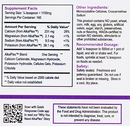 Acidic Foods - 3-oz Granules: guaranteed, scientific-breakthrough AlkaPlex(R) acid reducer to neutralize acid in foods/beverages before consuming them.