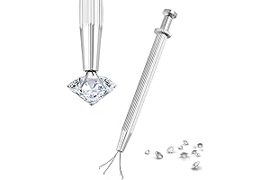 QWORK Jewelry Ball Grabber: Ergonomic 4-Prong Pick-Up Tool for Precision Handling