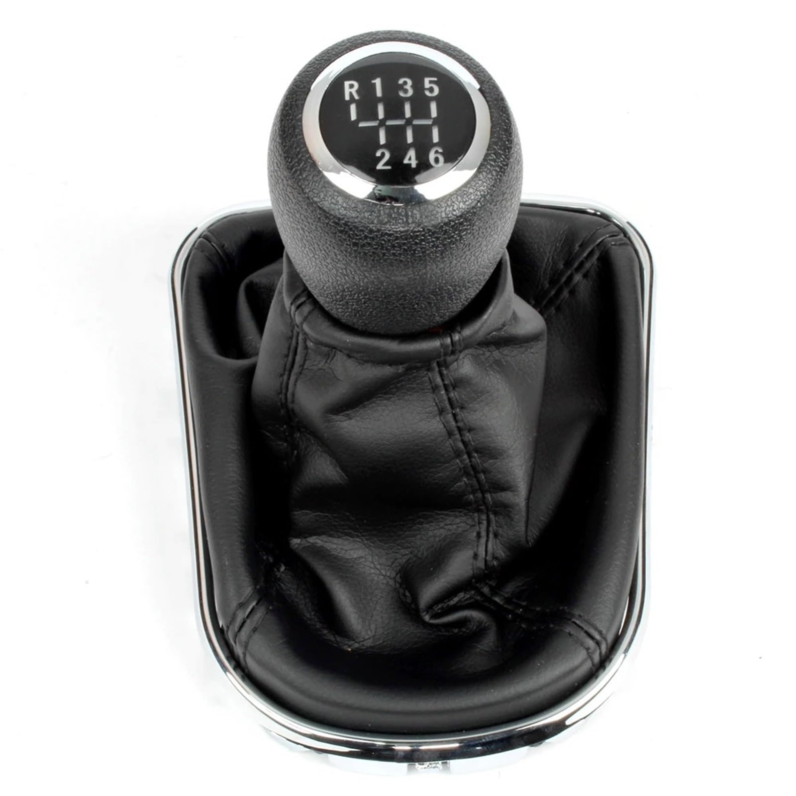 Dwtnmex 6 Speed Knob Boot Gear Shift Knob For Chevrolet For Cruze 2008-2012 Mt Car 5/6 Speed Manual Gear Stick Shift Knob With Pu Leather Boot(6 Speed Knob Boot)