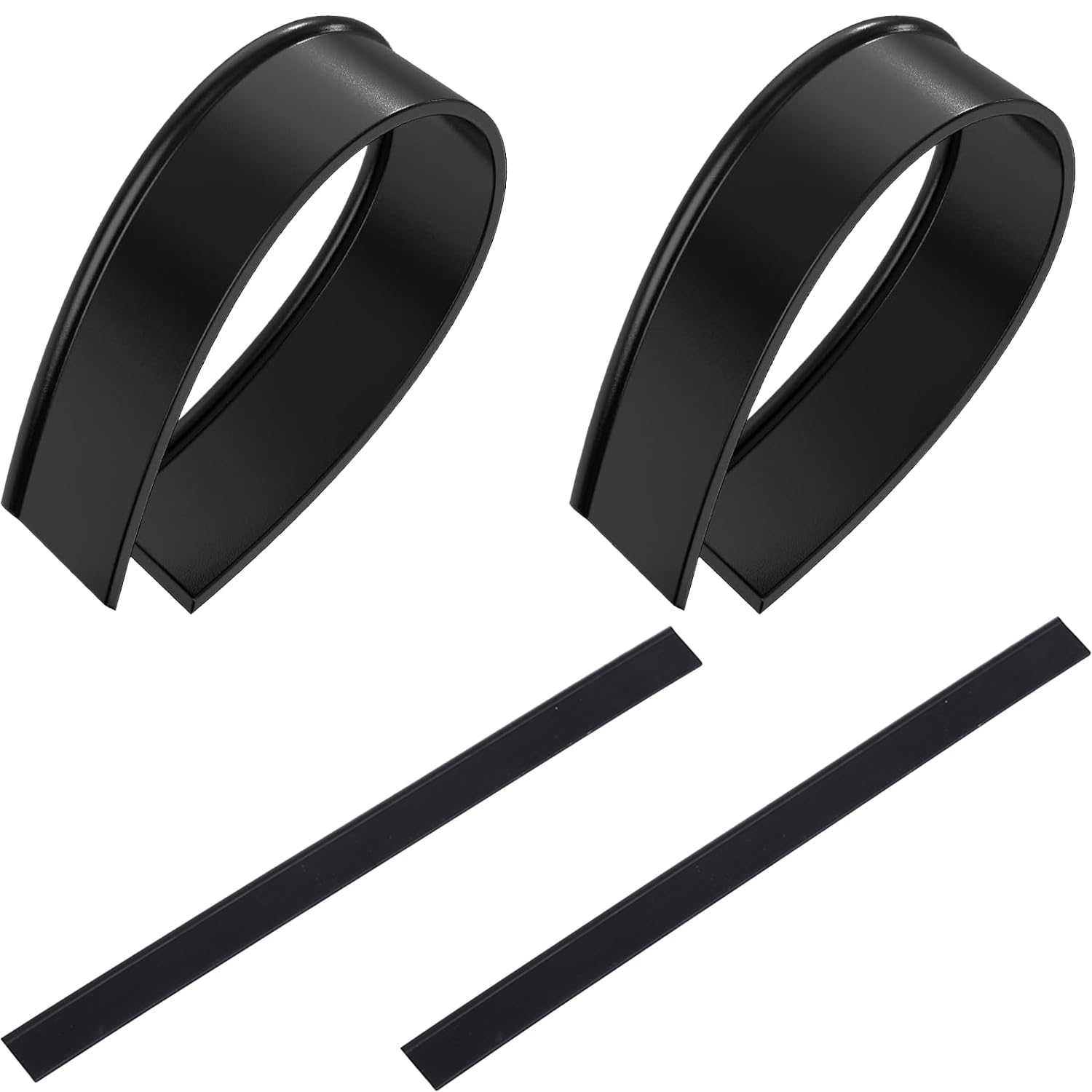 Yunyu Black Replacement Squeegee Rubber Blades, 280Mm, 4-Pack, Compatible With Karcher Window Vacuum Wv1, Wv2, Wv5, Wv50, Wv55, Wv60, Wv75