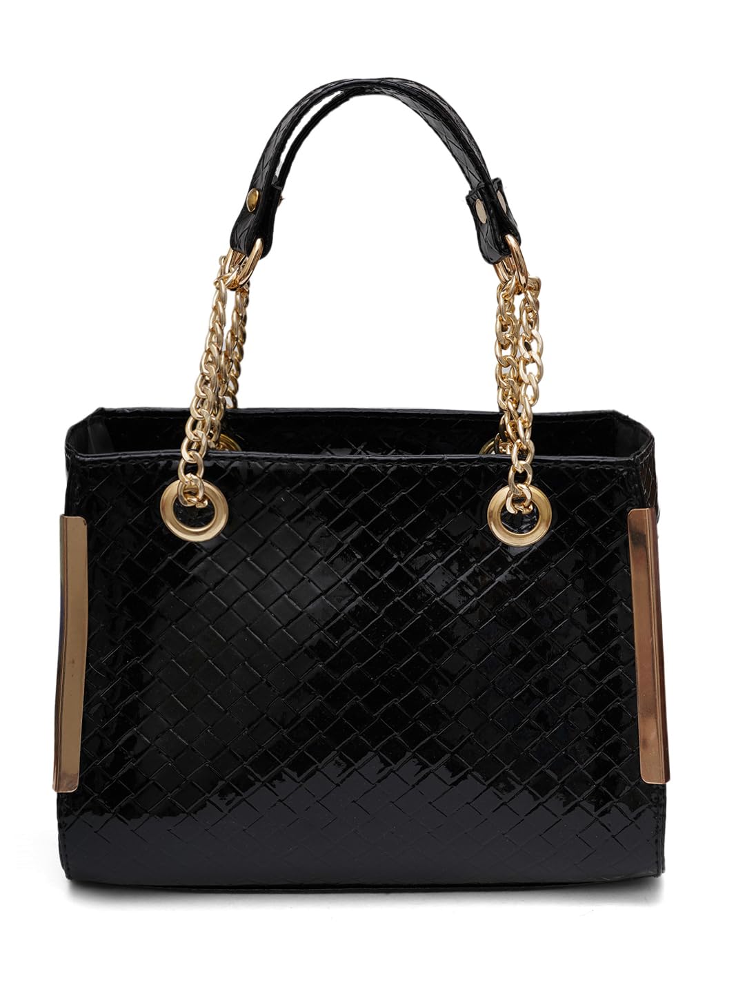 FABBHUE Black Synthetic Leather Stylish Textured Hobo Women Handheld Handbag (B0D7SBRWZ4) Amazon Price History, Amazon Price Tracker