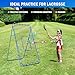 7x4FT Volleyball Rebounder Net Pro, Baseball Softball Rebound Pitch Back Net, Adjustable Angle Lacrosse Bounce Back Practice Equipment, Easy Quick Setup, Ideal for Outdoor and Backyard Training