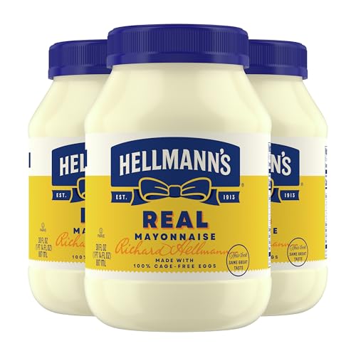 Hellmann's Real Mayonnaise Pack of 15 Tub for Foodservice Made with quality ingredients 30 OZ