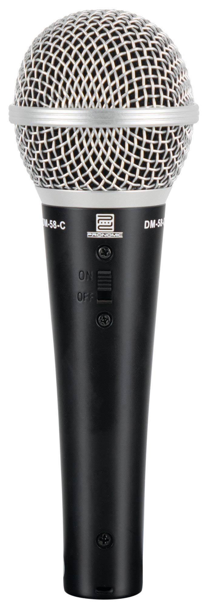 Pronomic DM-58-C Micrófono Vocal Set Inicial de 3, Cápsula: dinámica | Micrófonos universales para voz y canto, También aptos para captación de instrumentos, Sonido extremadamente equilibrado