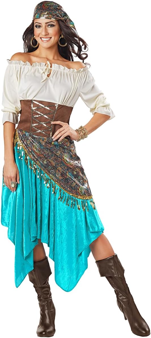 Seasons Fortune Teller Costume, Womens Gypsy Costume 